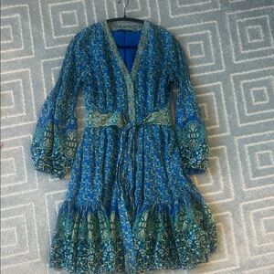 Blue and Green Kobi Halperin Dress